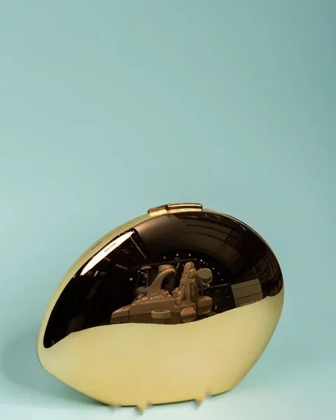 Oval Clutch, Gold