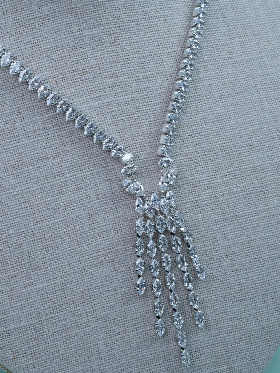 Crystal Fringe Necklace — 2