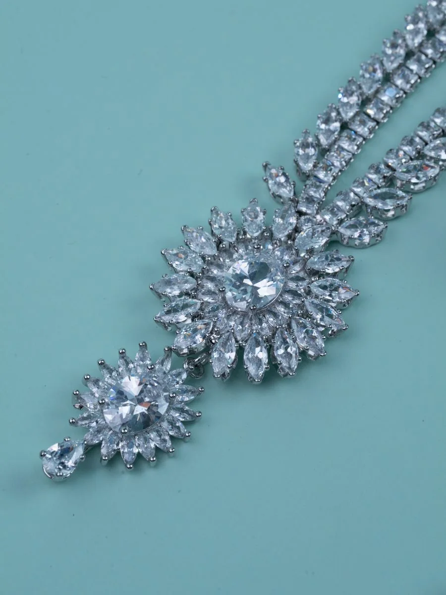 Crystal Flower Necklace