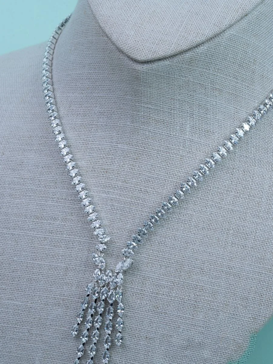 Crystal Fringe Necklace