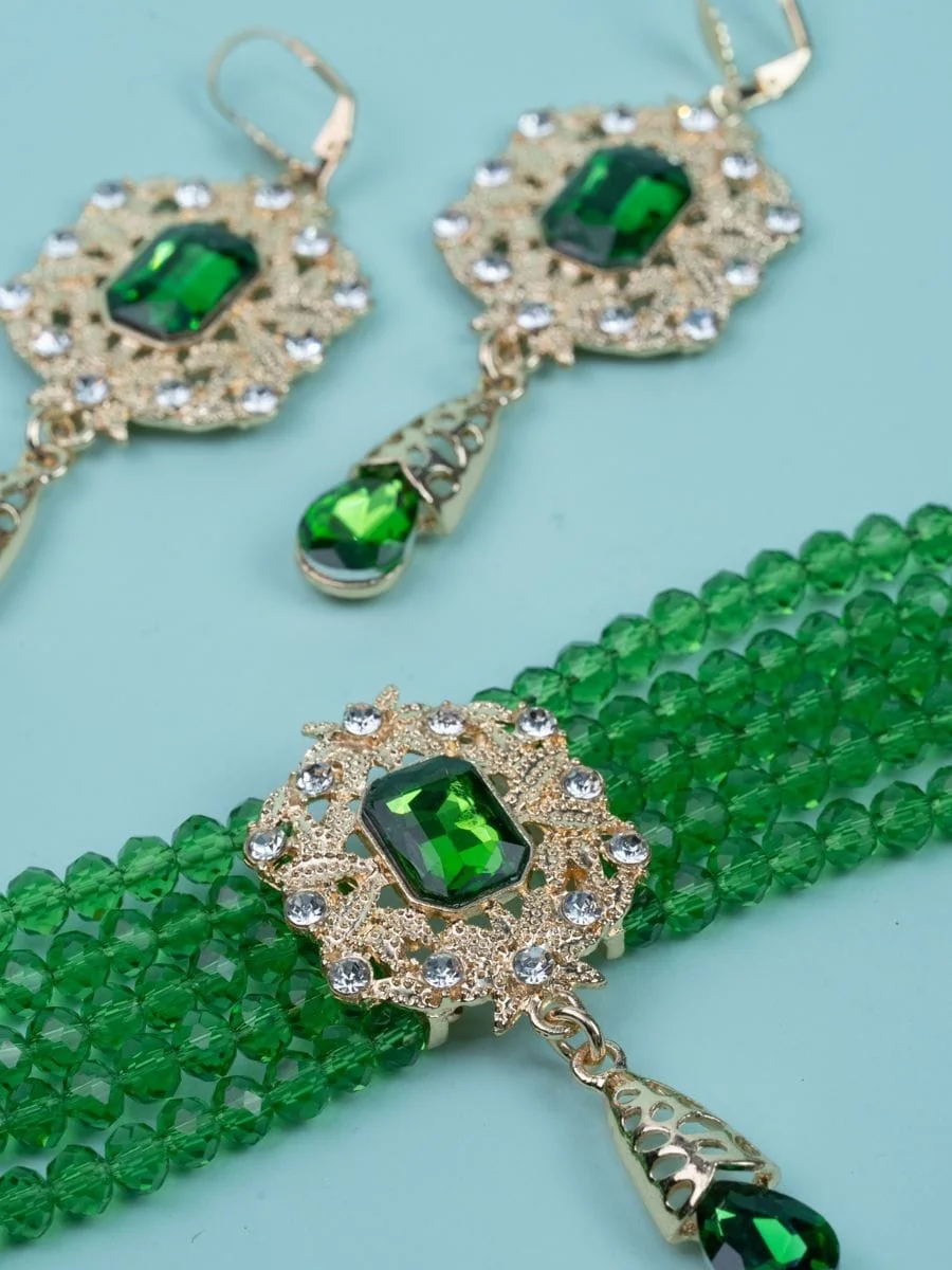 Henna & engagement — Beaded Choker Set, Champagne